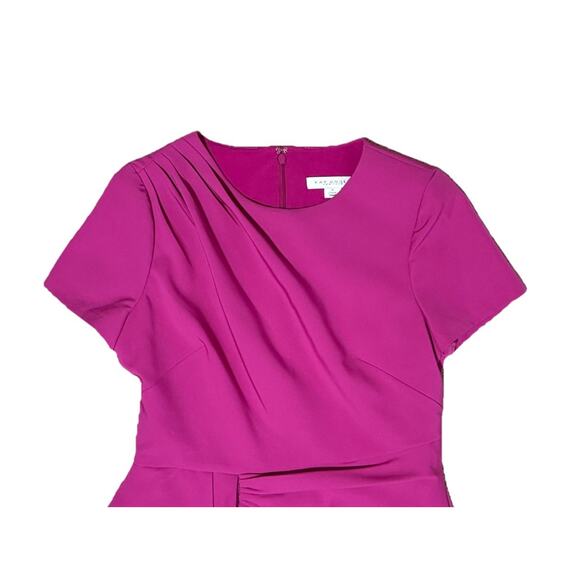 Kay Unger Pink Walk Thru Jumpsuit Pantsuit Sz 6 Ruffled Event Outfit Designer - Picture 5 of 8